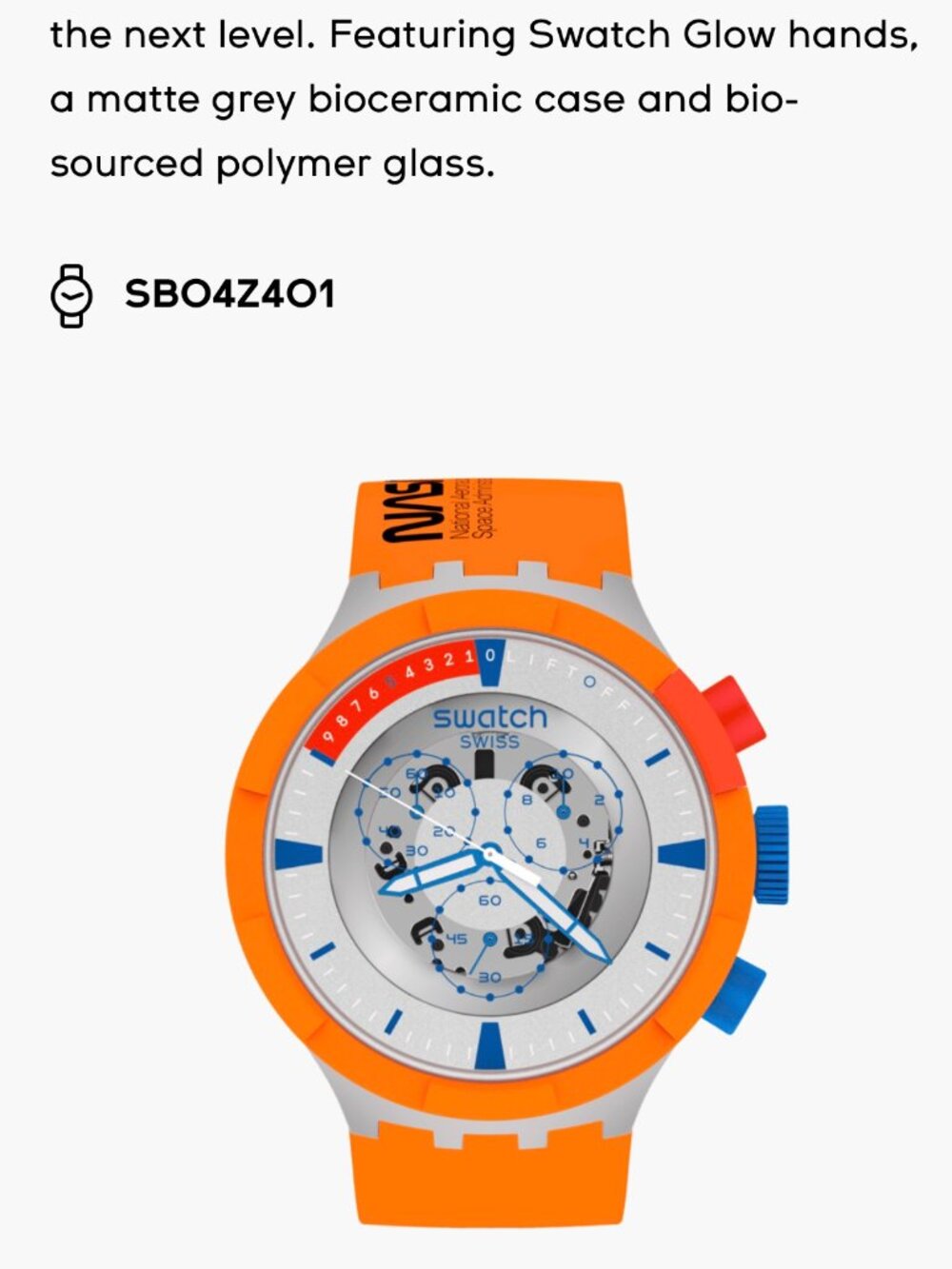 Swatch Nasa Space X Watch
